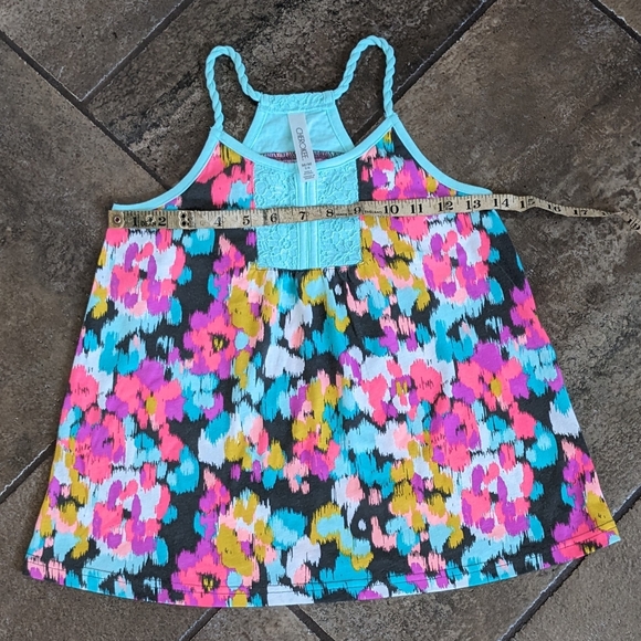 CHEROKEE Tank Top Girls Size M 7/8 Multicoloured Print - Picture 4 of 9